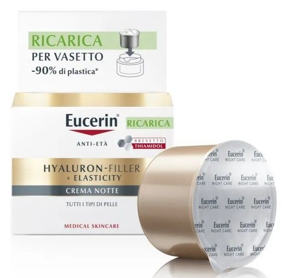 Eucerin Hyaluron - Filler + Elasticity Crema Notte Vasetto Ricarica 50 ml